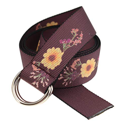 Thomas Bates Women’s Marathon Double D-Ring 1.5 Inch Thin Web Belt