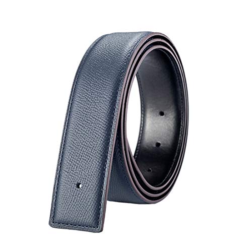 Ceinture de rechange en cuir véritable bleu 38 mm pour homme élégant