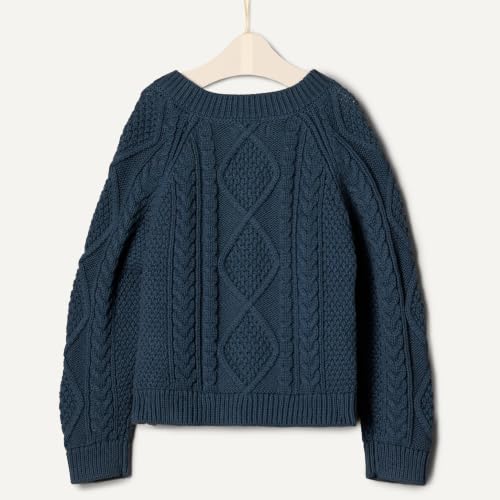 Image of Amazon Essentials x Sofia Grainge Unisex Toddlers and Babies' Cable Knit Cotton Fisherman Cardigan Sweater