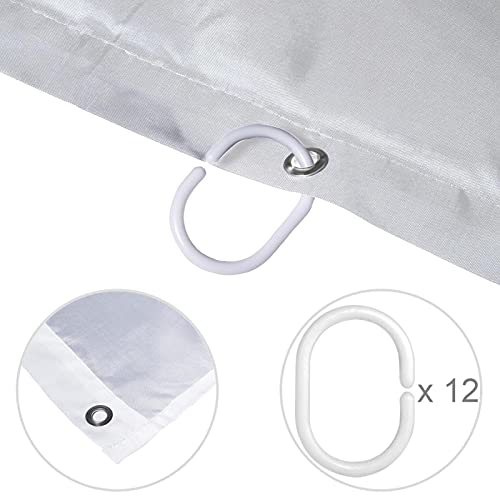 Rideau de douche imperméable contre les éclaboussures 183x183 - 5