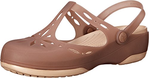 Crocs Women's Carlie Cutout Clog, Bronze/Gold, 8 M US