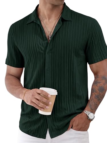 Image of Noble Monk Men's Polyester Regular Fit Solid Casual Shirt |Half Sleeve | |Stylish Shirt