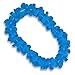 FlashingBlinkyLights Set of 12 Non-Light-Up Blue Leis Flower Necklaces
