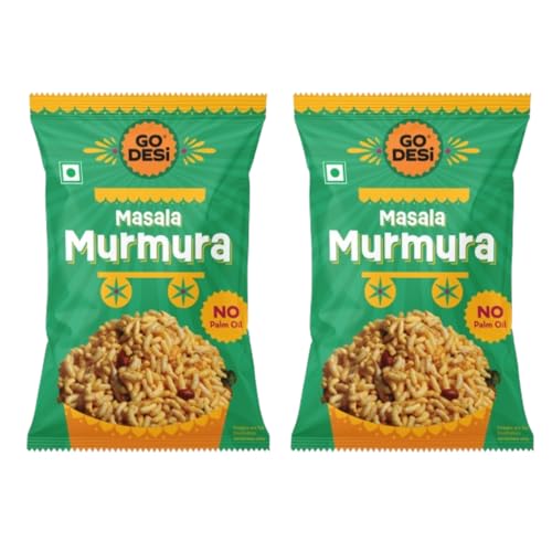 Image of GO DESi - Garlic Masala Murmura | No Palm Oil | Indian Snacks | Street Food | 100 gms | pack of 2