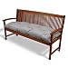 Beautissu Cojines para Bancos Flair BK 120x50x10 cm Cómodo Acolchado Banco de...