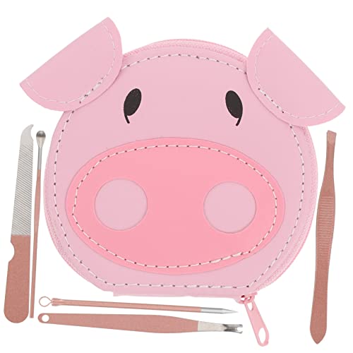 CANIGHT 1 セット 漫画の爪はさみ 女性用トラベルマニ キット 女性爪切り 爪切りキット ポータブルネイルグルーミングキット 男性爪切り ネイルケア キット ステンレス鋼