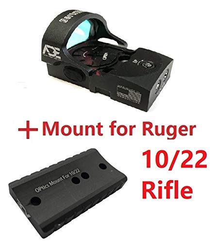 Ade Advanced Optics Bertrillium RD3-013 Red Dot Reflex Sight for Ruger 10/22, Black