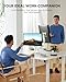 HUANUO Dual Monitor Stand - Full Adjustable Monitor Desk Mount Swivel Vesa Bracket with C Clamp, Grommet Mounting Base for 13 to 32 Inch Computer Screens - Each Arm Holds 4.4 to 19.8lbs - White