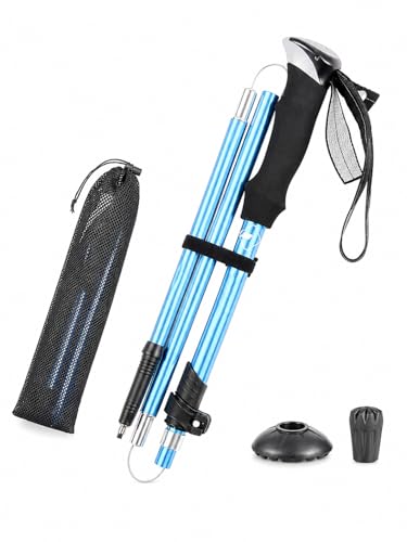 Trekking Baton Katlanabilir Hafif Yürüyüş Batonu 105-125 cm Kamp Dağcılık Doğa Sporları