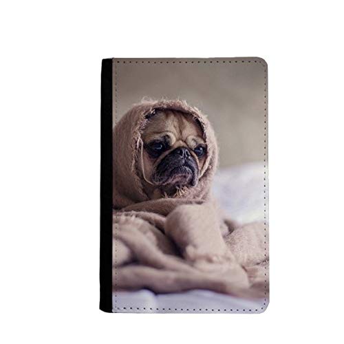 Portefeuille passeport bouledogue multicolore pour voyager avec style