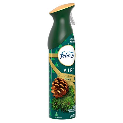 Image of Febreze Air - Air Freshener Spray - Fresh-Cut Pine - Limited Edition Holiday Collection 2020 - Net Wt. 8.8 OZ (250 g) Per Bottle - Pack of 3 Bottles