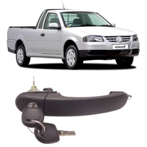 Maçaneta Externa Porta Dianteira Vw Gol Saveiro Parati G3 G4 1999 a 2014 Com Chave