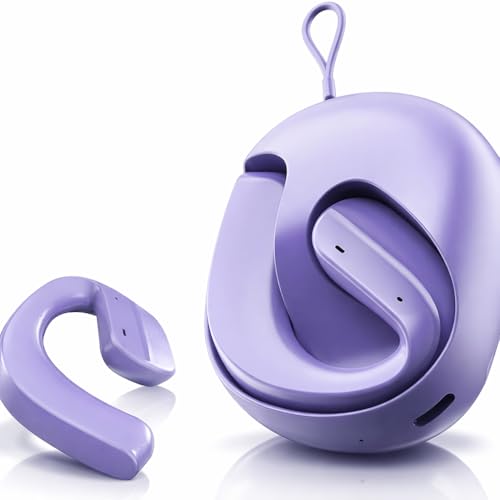 Image of H585 OWS Open Ear Wireless Earbuds | ENC Mic for Crystal-Clear Calls | 30hr Playtime with Type-C Fast Charging | BT5.4 Gaming Bluetooth Earphones | Touch Control Sports Headphone (Purple)
