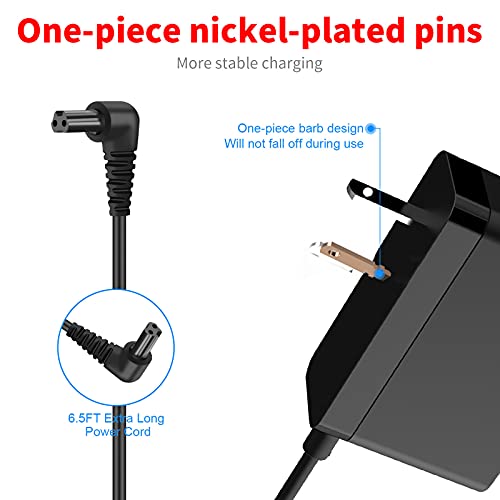 Merom For Black And Decker Charger Li200 Li3100 Bdcs40G Bdcs20C Gsl35 Cordless Screwdriver Replacement Black+Decker 9V Charger Cord For # 90593303 90593303-01 #TOP4