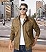 EKLENTSON Mens Military Jacket lightweight Fashion Cargo Fall Jackets for Men Field Army Tactical Coat Khaki L