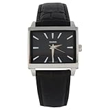 Casio Women's Core LTP1334L-1A Black Leather Quartz Watch with Black Dial