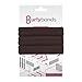 Burlybands Large Hair Ties for Thick Heavy or Curly Hair. No Slip No Damage Seamless Ponytail Holders Scrunchies Sports Thick Hair Ties (Brown 3 Pcs)