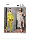 Difficulté : intermédiaire Vogue Patterns V1901F5 Vêtements de sport pour femme F5 (16-18-20-22-24)