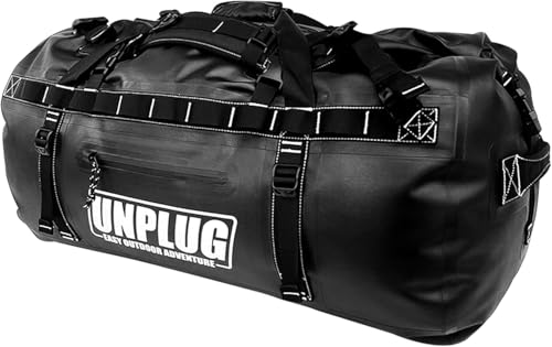 Image of UNPLUG Ultimate Adventure | 1680D Heavy Duty Waterproof Bag | Large Travel Bag which can be Used for Camping, Motorcycling, Boating, or Hunting|110L BLACKOPS
