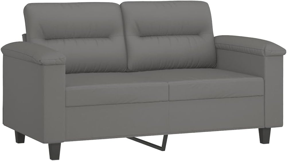 2-Seater Sofa Dark Grey Living Room Furniture