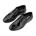 Imagen de Hitmars Zapatos Hombre Vestir Cuero Formales Cordones EU41 duc4-Negro