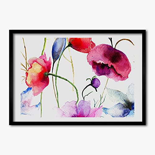 Cadre photo affiche 70x50 cm Tulup tableau peinture décoratif cadre en bois moderne Maki