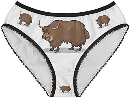 Yak Bull Panties, Yak Bull Underwear, Briefs, Cotton Briefs, Funny Underwear, Panties For Women