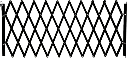 NORDLINGER Pro – Barrera de Animales Extensible de 60 a 230 cm – Negro – Madera 100% FSC