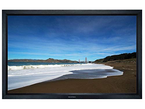 Monoprice Fixed Frame Projection Screen (8cm Aluminum Frame w/ Velvet Wrapped) - HD