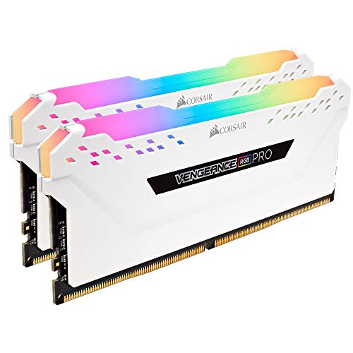 Image of CORSAIR Vengeance RGB PRO 16GB (2x8GB) DDR4 3000MHz C15 LED Desktop Memory - White