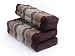 GABUR Foldable Meditation Cushion, 100% Kapok, Thai Design Brown-Beige