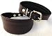 Greyhound Podenco Windhund - Halsband, Halsumfang 40-47 cm Leder °BRAUN°
