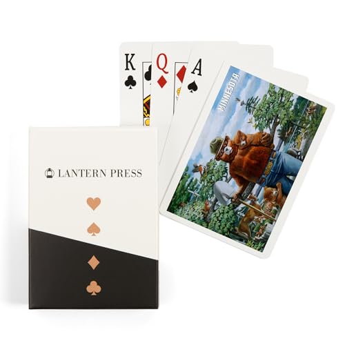 Lantern Press Minnesota Smokey Bear Naipes Póker
