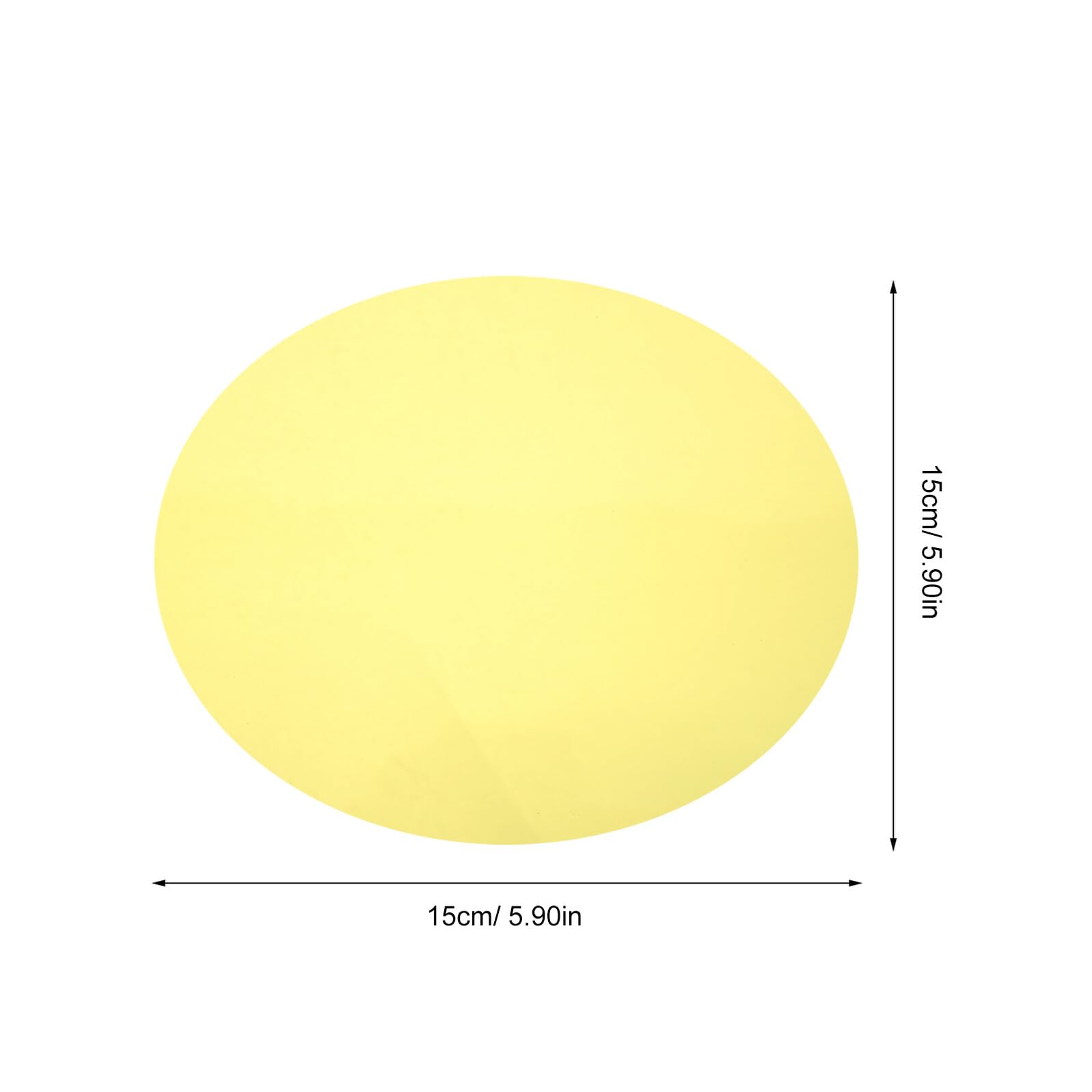 Uonlytech Películas Autoadhesivas para Lámparas 15 CM Filtros Cálidos de Luz Amarilla 5 Unidades Láminas Decorativas de Plástico para Iluminación Ambiental Fiestas y Decoración Navideña