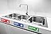 Wash Rinse Sanitize Sink Labels - 2.75