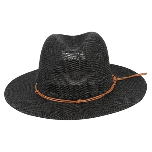 Chapeau Panama d'exception en paille fine et son galon de cuir noble