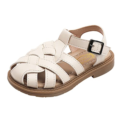 Sandals Size 13 Girls Girls Sandals Toddler Little Kid Closed Toe T Strap Dress Sandals for Girls Size 10