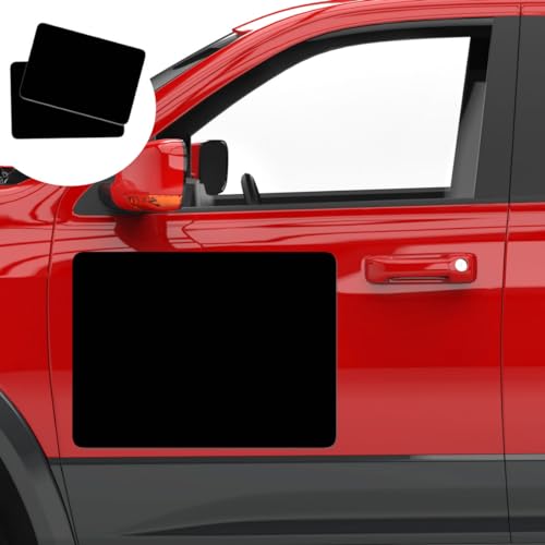 ANOER 2 Pack Blank Car Door Magnetic Sticker, Rounded Corners