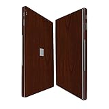 Skinomi Dark Wood Full Body Skin Compatible with Microsoft Surface Book 13.5 inch (2015)(Full Coverage) TechSkin with Anti-Bubble Clear Film Screen Protector