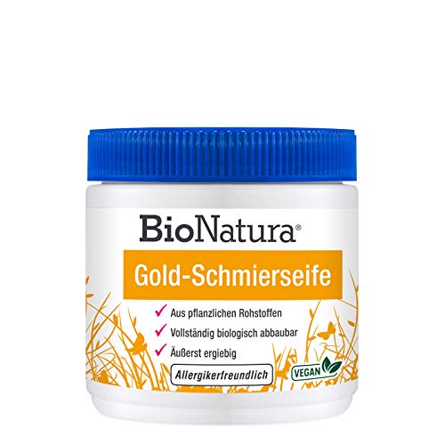 BioNatura feste Gold-Schmierseife zur gründlichen Reinigung, bio & vegan (1 x 500 g) Cover