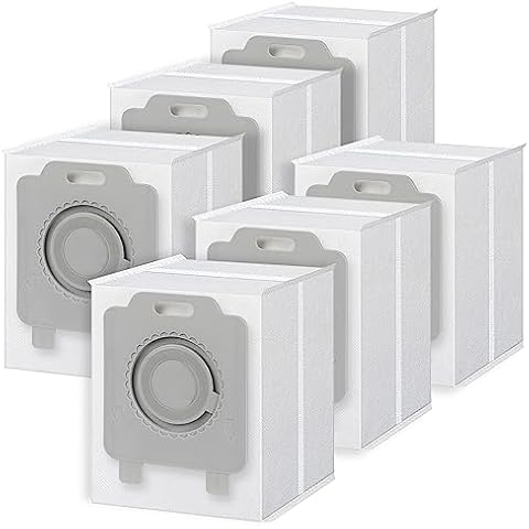 Alston Vacuum Bags 6PCS Compatible for iRobot Roomba i &S& j Series, Replacement Dust Bag for irobot Roomba i7 i7+(7550), i3+EVO(3550) i1+ i4+ i6+ i8+ s9(9150) s9 Plus(9550) j7+(7550) All Automatic Cover