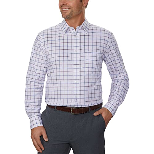 Men’s All-Season Stretch Dress Shirt (16-16.5 32/33) White #TOP3