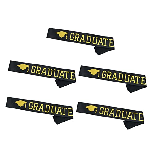Garneck Cinturón De Etiqueta De Graduación 2020 5 Unidades Banda De Graduación 2020 Suministros De Graduación Banda Decorativa para Graduados Color