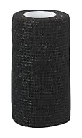 Kerbl EquiLastic selbsthaftende Bandage, 7.5 cm breit, schwarz