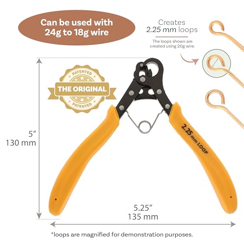 Image of The Beadsmith Original One Step Looper | Create and Trim Consistent 2.25 mm Loops for Jewelry Making, Use With 24-18g Craft Wire (Patented)