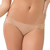 Smart & Sexy Women's Swim Secret Side Ruched Bikini Bottom, Brush, XL