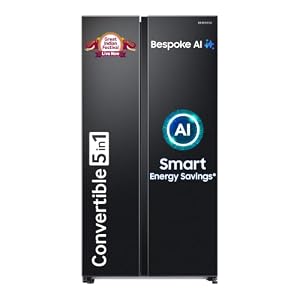 Samsung 653 Side By Side AI Enabled Smart Refrigerator @56890 | Samsung 653 L, 3 Star, Frost Free, Double Door, Convertible 5-in-1 Digital Inverter, Side By Side AI Enabled Smart Refrigerator with WiF