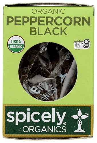 Spicely Organic Peppercorn, Black - Compact