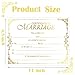 Marriage Certificates with Gold Foil Edges 11 x 8.5 Inch Blank Certificate Paper Wedding Certificates Blank Wedding Certificate for Weddings Ceremony Proposals 24 Pcs (Gold)
