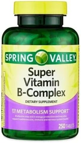 ikj Super Vitamin B-Complex Tablets Dietary Supplement, 250 Count
